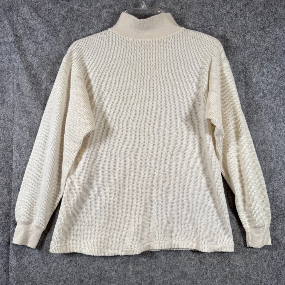 Vintage Ally Mfg Corp CWU-44/P Undershirt Mens Large Ivory Thermal Aramid 80s